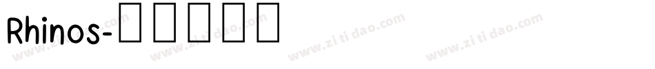 Rhinos字体转换
