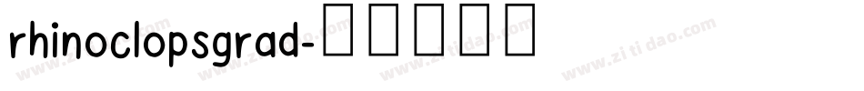 rhinoclopsgrad字体转换