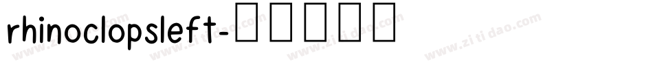 rhinoclopsleft字体转换