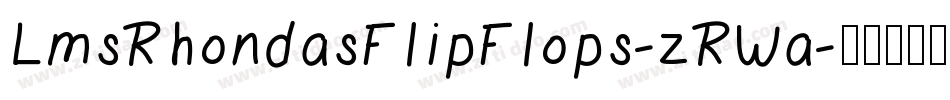 LmsRhondasFlipFlops-zRWa字体转换