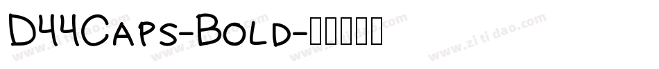 D44Caps-Bold字体转换