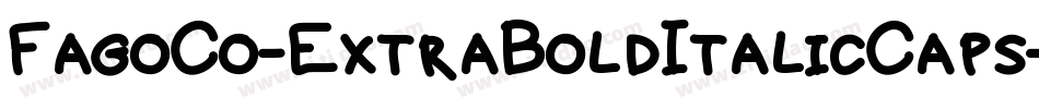 FagoCo-ExtraBoldItalicCaps字体转换