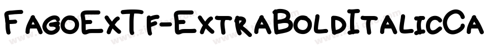 FagoExTf-ExtraBoldItalicCaps字体转换