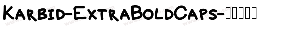 Karbid-ExtraBoldCaps字体转换