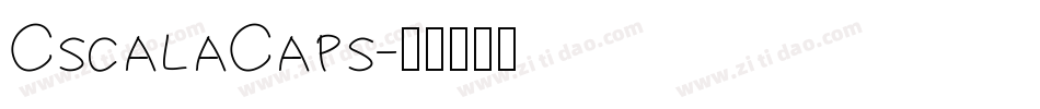 CscalaCaps字体转换