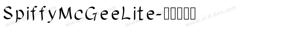 SpiffyMcGeeLite字体转换