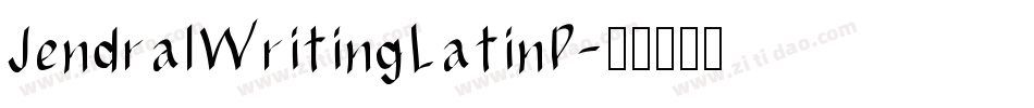 JendralWritingLatinP字体转换
