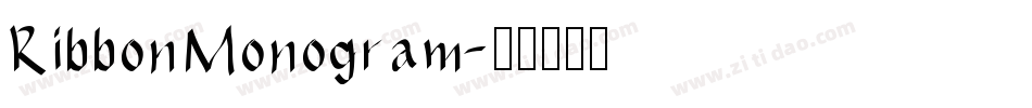 RibbonMonogram字体转换