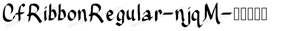 CfRibbonRegular-njqM字体转换