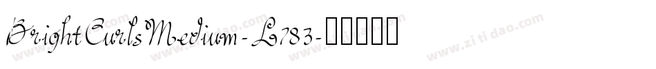 BrightCurlsMedium-L783字体转换