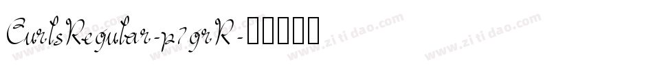 CurlsRegular-p7grR字体转换