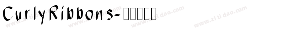 CurlyRibbons字体转换
