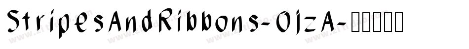 StripesAndRibbons-OjzA字体转换