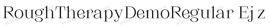 RoughTherapyDemoRegular-Ej7z字体转换