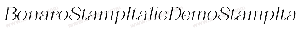 BonaroStampItalicDemoStampItalic-Wyp6G字体转换