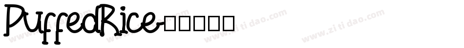 PuffedRice字体转换