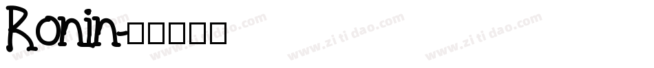 Ronin字体转换