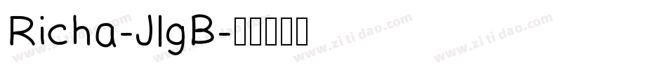 Richa-JlgB字体转换