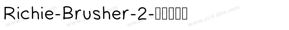 Richie-Brusher-2字体转换