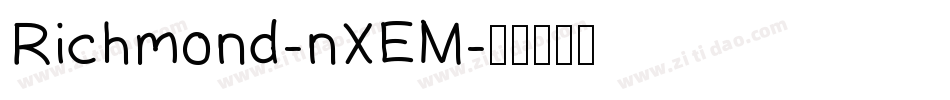 Richmond-nXEM字体转换