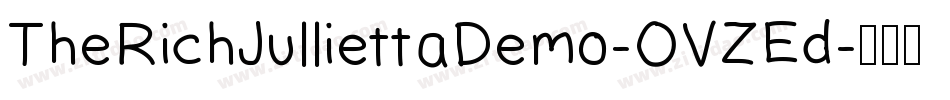TheRichJulliettaDemo-OVZEd字体转换