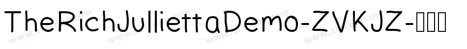 TheRichJulliettaDemo-ZVKJZ字体转换