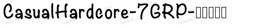 CasualHardcore-7GRP字体转换