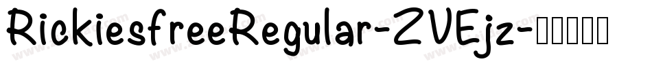 RickiesfreeRegular-ZVEjz字体转换