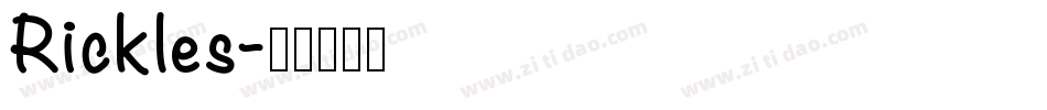 Rickles字体转换