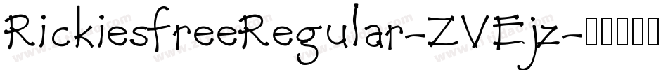 RickiesfreeRegular-ZVEjz字体转换