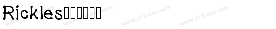 Rickles字体转换