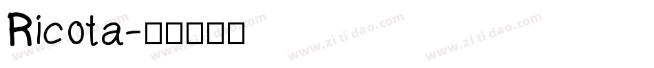 Ricota字体转换