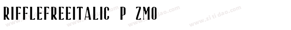 RiffleFreeItalic-p7ZmO字体转换