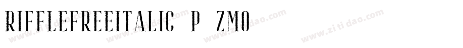 RiffleFreeItalic-p7ZmO字体转换