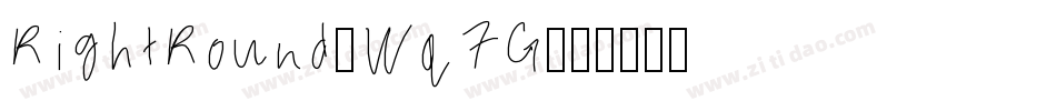 RightRound-Wq7G字体转换