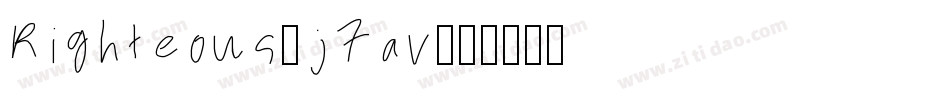 Righteous-j7av字体转换