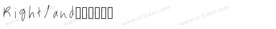 Rightland字体转换