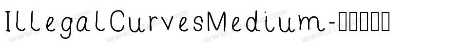 IllegalCurvesMedium字体转换