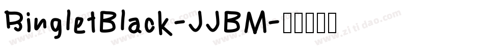 RingletBlack-JJBM字体转换