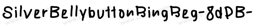 SilverBellybuttonRingReg-8dDB字体转换