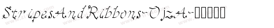 StripesAndRibbons-OjzA字体转换
