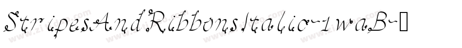 StripesAndRibbonsItalic-1waB字体转换