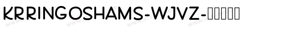 KrRingOShams-wjvz字体转换