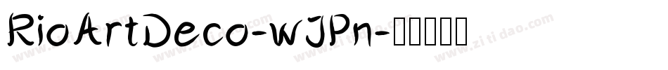 RioArtDeco-wJPn字体转换