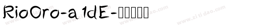 RioOro-a1dE字体转换