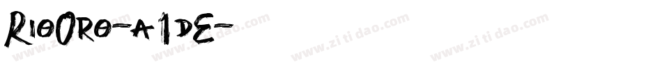 RioOro-a1dE字体转换
