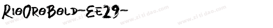 RioOroBold-Ee29字体转换