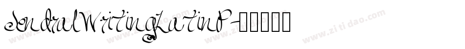 JendralWritingLatinP字体转换