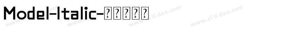 Model-Italic字体转换