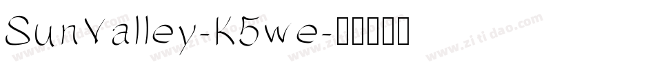 SunValley-K5we字体转换